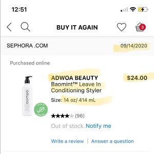 ADWOA Baomint leave-in conditioning styler